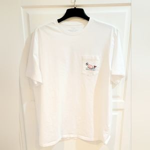 Vinyard Vines Short Sleeve White Soccer Tee.  Size Medium